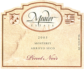 Meador Estate Pinot Noir