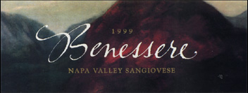 Benessere is an avid producer of Sangiovese