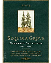 Sequoia Grove 2003 Cabernet