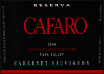 Cafaro Family Vineyard – Napa Valley Reserva Cabernet Sauvignon