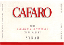 Cafaro Family Vineyard – Napa Valley Syrah