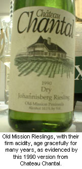 Chateau Chantal’s 1990 Old Mission Riesling