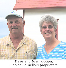 Dave & Joan Kroupa, owners of Peninsula Cellars