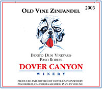 Dover Canyon Winery, Benito Dusi Old Vine Zinfandel