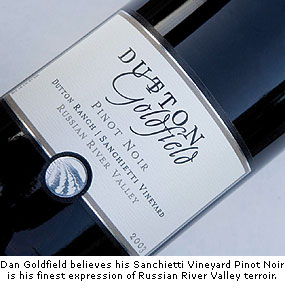 Dan Goldfield believes his Sanchietti Vineyard is the finest expression of RRV terroir