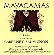 Mayacamas Vineyards produces age worthy Cabernet