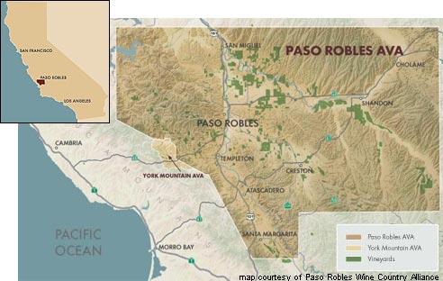 Paso Robles AVA Map