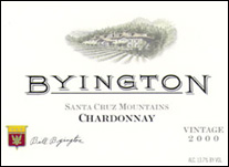 Byington Winery, Santa Cruz Mountains Chardonnay