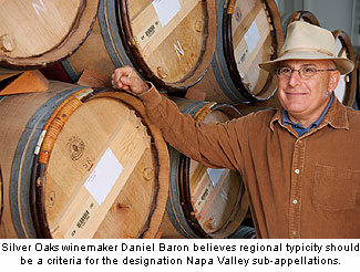 Daniel Baron believes regional typicity of wine should be a criteria for awarding AVA status