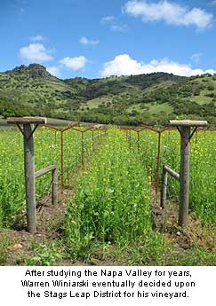 After years of searching Winiarski found the perfect place to grow Cabernet