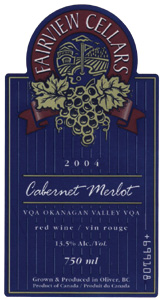 Fairview Cellars Cabernet Merlot