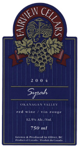 Fairview Cellars Syrah