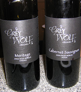 Grey Wolf wines