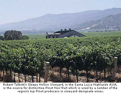 Terroir influences of Santa Lucia Highlands Pinot.