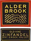 Alderbrook 2003 “Old Vine” Zinfandel, Dry Creek Valley