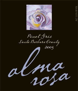 Wine:Alma Rosa Winery and Vineyards 2005 Pinot Gris  (Santa Barbara County)