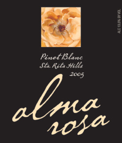 Alma Rosa Winery and Vineyards 2005 Pinot Blanc  (Sta. Rita Hills)