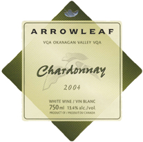 Arrowleaf Cellars 2004 Chardonnay  (Okanagan Valley)