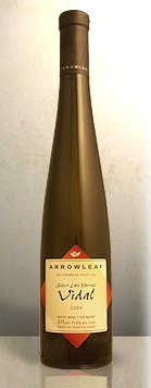 Arrowleaf Cellars 2004 Vidal Select Late Harvest  (Okanagan Valley)