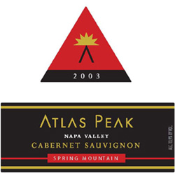 Atlas Peak Vineyards 2003 Cabernet Sauvignon  (Spring Mountain District)