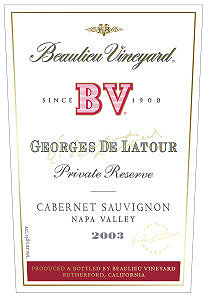 Beaulieu Georges de Latour Reserve Cabernet Sauvignon