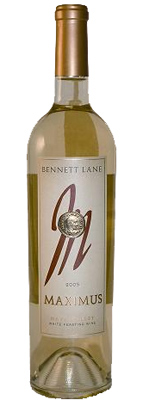 Wine: Bennett Lane Winery 2005 Maximus “White Feasting Wine”  (Napa Valley)