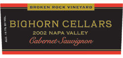 Bighorn Cellars 2002 Cabernet Sauvignon