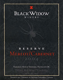 Black Widow Winery 2004 Merlot-Cabernet, Naramata Bench Vineyard (Okanagan Valley)