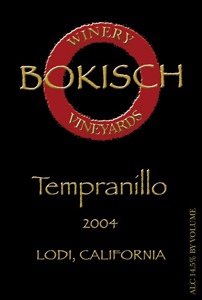 Bokisch Vineyards & Winery 2004 Tempranillo  (Lodi)