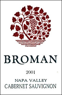 Broman Cellars 2001 Cabernet Sauvignon  (Napa Valley)