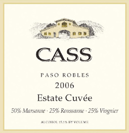 Cass Vineyard & Winery 2006 Estate Cuvee, Estate Grown (Paso Robles)