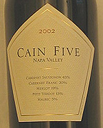 Cain Vineyard & Winery 2002  (Napa Valley)