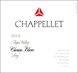 Wine:Chappellet Winery 2004 Chenin Blanc 