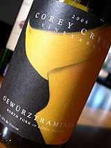 Corey Creek Vineyards 2005 Gewurztraminer  (North Fork of Long Island)