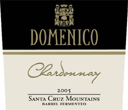 Wine:Domenico Wines 2005 Chardonnay, Barrel Fermented  (Santa Cruz Mountains)