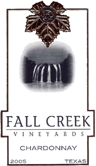 Fall Creek Vineyards 2005 Chardonnay  (Texas)