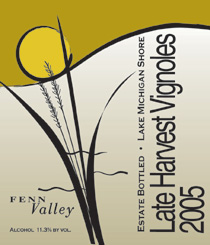 Wine:Fenn Valley Vineyards 2005 Late Harvest Vignoles  (Lake Michigan Shore)