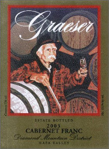 Wine:Graeser Winery 2003 Cabernet Franc, Estate (Diamond Mountain District)