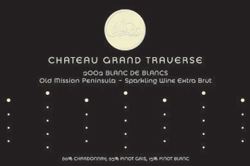 Chateau Grand Traverse 2002 Blanc de Blancs Extra Brut, Estate  (Old Mission Peninsula)