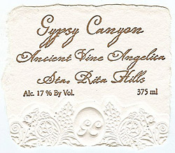 Gypsy Canyon Vineyards NV Ancient Vine Angelica, Dona Marcelina's Vineyard (Sta. Rita Hills)