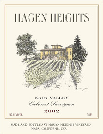 Wine: Hagen Heights Vineyard 2002 Cabernet Sauvignon  (Napa Valley)