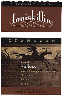 Wine:Inniskillin Okanagan Vineyards Winery 2004 Malbec  (Okanagan Valley)