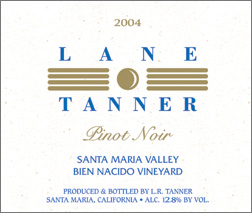 Wine:Lane Tanner Winery 2004 Pinot Noir, Bien Nacido Vineyards (Santa Maria Valley)