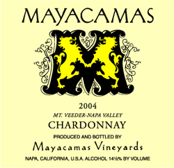Mayacamas Vineyards 2004 Chardonnay  (Mount Veeder)