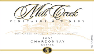 Mill Creek Vineyards and Winery 2005 Chardonnay, Estate (Dry Creek Valley)