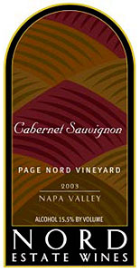 Nord Estate Wines 2003 Cabernet Sauvignon, Page Nord Vineyard (Oak Knoll District of Napa Valley)