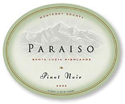 Paraiso Vineyards 2003 Pinot Noir  (Santa Lucia Highlands)