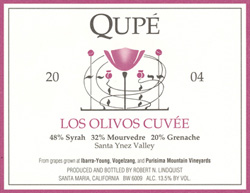 Qupe 2004 Los Olivos Cuvee  (Santa Ynez Valley)