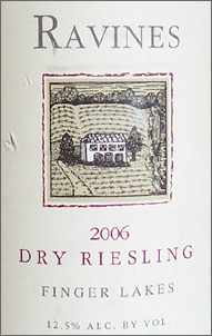 Wine:Ravines Wine Cellars 2006 Dry Riesling  (Finger Lakes)