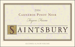 Saintsbury 2004 Pinot Noir, Toyon Farm (Carneros ~ Los Carneros)